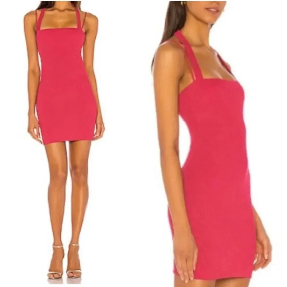 NBD Xtina Mini Dress in Hot Pink